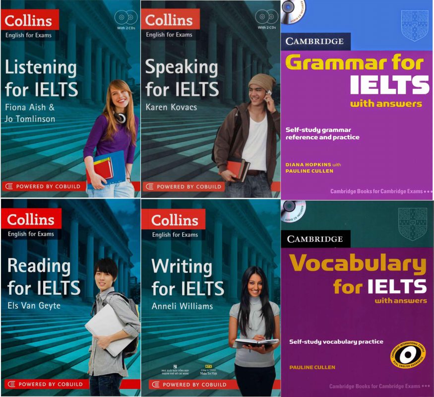 [Vip 2] Combo Sách Tự Học IELTS Từ 3.5 - 5.0+ (Free Ship)