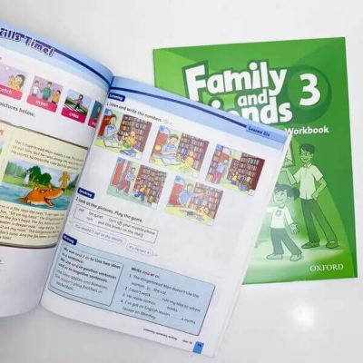 [Mới Nhất] Bộ 2 Cuốn Family And Friends<strong> tập 3 </strong>Class Book + WorkBook