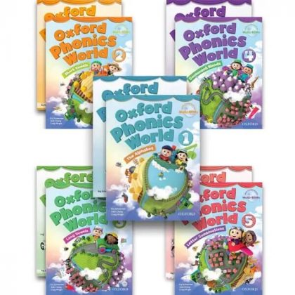 Combo 5 Bộ Oxford Phonics World 1, 2, 3, 4, 5 - Student Book + Workbook