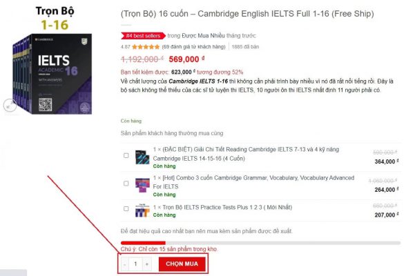 Hướng Dẫn Đặt Sách IELTSBOOK