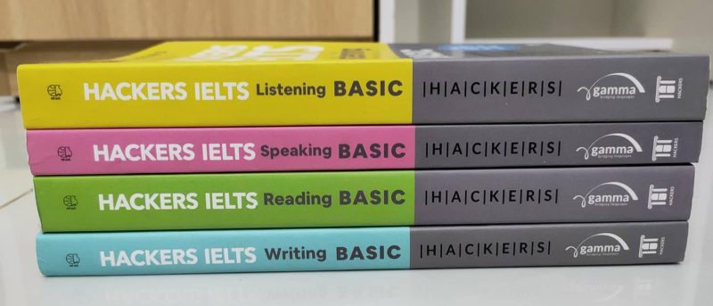 Combo 4 Cuốn Hackers IELTS Basic (Listening + Reading + Speaking + Writing)