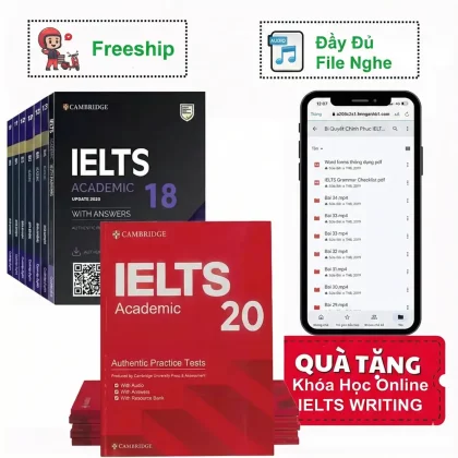 (Trọn Bộ) 20 cuốn - Cambridge English IELTS Full 1-20 (Free Ship)